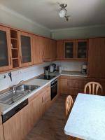 Kuchyň nebo kuchyňský kout v ubytování Ferienwohnung Schwalbe, 15111