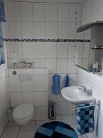 Koupelna v ubytování Ferienwohnung Schwalbe, 15111