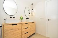 A bathroom at 70sqm private terrace in front of the sea & 107sqm brand new apartment