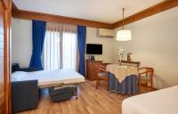 Televízia a/alebo spoločenská miestnosť v ubytovaní Hotel Grèvol Spa