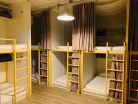 a group of bunk beds in a room at EasyInn Hotel &amp; Hostel in Tainan