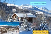 a collage of photos of a ski resort in the snow at Le Clos Du Berger in Le Sauze