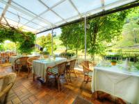 Κήπος έξω από το Hotel Krone Riesling