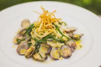 キアにあるホテル アクアドゥルチのキノコ野菜の盛り合わせ