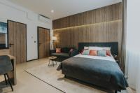 Posteľ alebo postele v izbe v ubytovaní Apricot Luxe Apartments