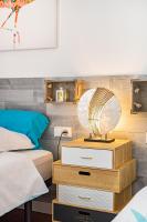 A bed or beds in a room at CASA FLAMINGO