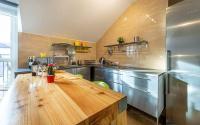 Kuchyň nebo kuchyňský kout v ubytování Apartament przy Deptaku