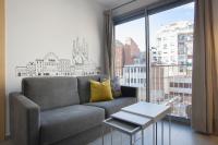 A seating area at BBarcelona Gaudí Flats