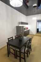 A kitchen or kitchenette at Apart Hotel GOLDEN apartments