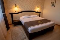 a bedroom with a large bed in a room at Magus Hotel in Baia Mare