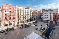Nespecifikovaný výhled na destinaci Tarragona nebo výhled na město při pohledu z penzionu