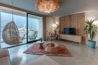 TV a/nebo společenská místnost v ubytování Harbour Suites Fethiye