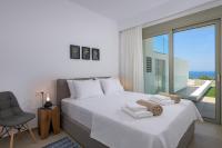 Posteľ alebo postele v izbe v ubytovaní Villa Dione in Pefkos, Lindos area