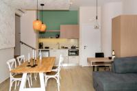 Kuchyň nebo kuchyňský kout v ubytování Iliana Apartments