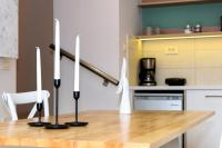 Kuchyň nebo kuchyňský kout v ubytování Iliana Apartments