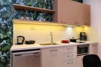 Kuchyň nebo kuchyňský kout v ubytování Iliana Apartments