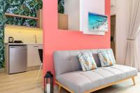 Kuchyň nebo kuchyňský kout v ubytování Iliana Apartments