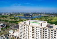 an aerial view of the verlez apartment building at Evergreen Palace Hotel Chiayi in Taibao