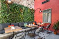 Posezení v ubytování Athens Hub Hostel