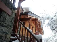 Balkon lub taras w obiekcie Eco Chalet Maison Dominique