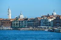 a view of a city with boats in the water at A Tribute To Music Residenza in Venice