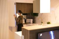 Kuchyňa alebo kuchynka v ubytovaní Apartament Różana