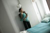 Posteľ alebo postele v izbe v ubytovaní Apartament Różana