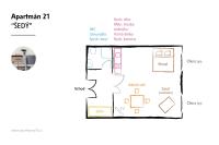 Půdorys ubytování Apartmány16 Olešnice v Orlických horách