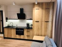Kuchyňa alebo kuchynka v ubytovaní Szczyrk-Art Apartments