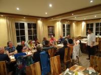 a group of people sitting at tables in a room at Hotel 4 Jahreszeiten mit Restaurant in Albstadt