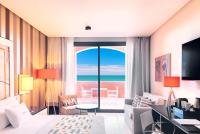 a hotel room with a view of the ocean at Royal Hideaway Sancti Petri in Chiclana de la Frontera