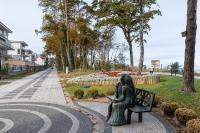Vonkajšia záhrada v ubytovaní Apartament Bursztyn II Klifowa