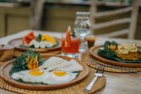 Mad i den private indkvartering eller i nærheden