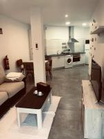 Kuchyň nebo kuchyňský kout v ubytování LA OLMA apartamentos