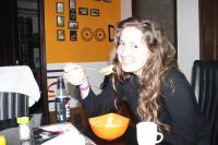 Jídlo v hostelu nebo okolí