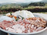 a plate of food with different types of food on it at Papa Garden Khaokho in Khao Kho