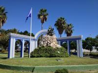 A garden outside Los Almendros