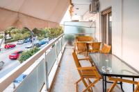 A balcony or terrace at Unique apartment in Glyfada center