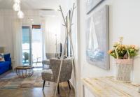 A seating area at Unique apartment in Glyfada center
