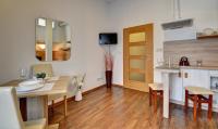 Kuchyň nebo kuchyňský kout v ubytování Apartmány Třeboň BÍLÝ BERÁNEK