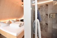 Posteľ alebo postele v izbe v ubytovaní C(h)illas Appartements