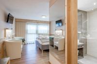 Posteľ alebo postele v izbe v ubytovaní Haus Wiesenblick
