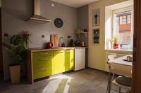Kuchyň nebo kuchyňský kout v ubytování Apartmán u Horynů - Hýblova