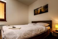 Postel nebo postele na pokoji v ubytování Horský apartmán Václavov