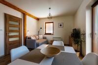Postel nebo postele na pokoji v ubytování Horský apartmán Václavov