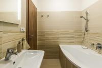 Koupelna v ubytování Horský apartmán Václavov