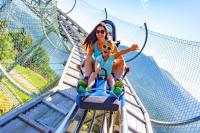 a woman and child riding on a roller coaster at Penthouse Skyview im Natur-Erlebnispark Bad Kleinkirchheim in Patergassen