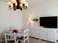 Televízia a/alebo spoločenská miestnosť v ubytovaní Apartamentos Franch