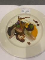 a plate of food on a white plate at White Sands Hotel in Portmarnock
