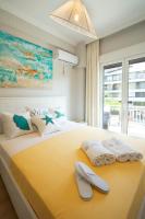 Posteľ alebo postele v izbe v ubytovaní Amazing apartment in Glyfada center